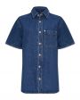 Джинсовая рубашка Sloane с короткими рукавами, цвет синий - миниатюра 1