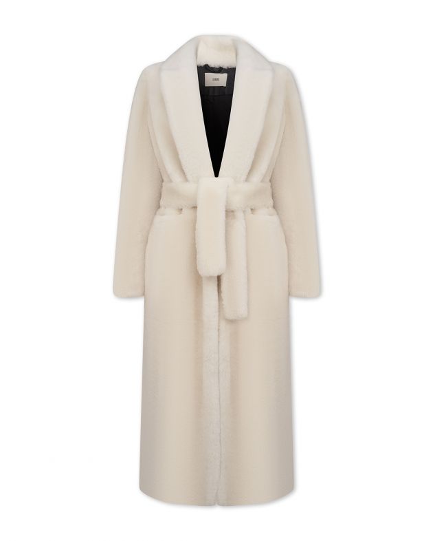 Lebrand Меховое пальто Gavle, цвет белый - изображение 1
