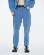 Прямые джинсы Kalma, цвет синий - миниатюра 3