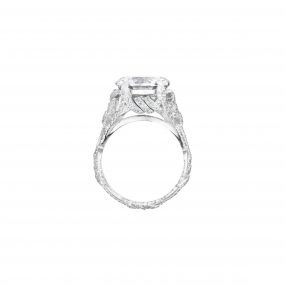 Перстень-колючка с фианитами