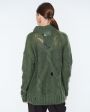 Объемный свитер с косами, цвет зеленый - миниатюра 5
