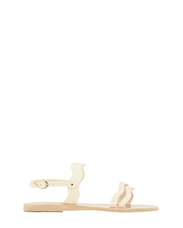 Ancient Greek Sandals Кожаные сандалии Chania, цвет белый - изображение 1