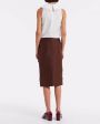 SHUSHU/TONG Юбка, цвет коричневый - миниатюра 4 SHUSHU/TONG Юбка, цвет коричневый - миниатюра 4
