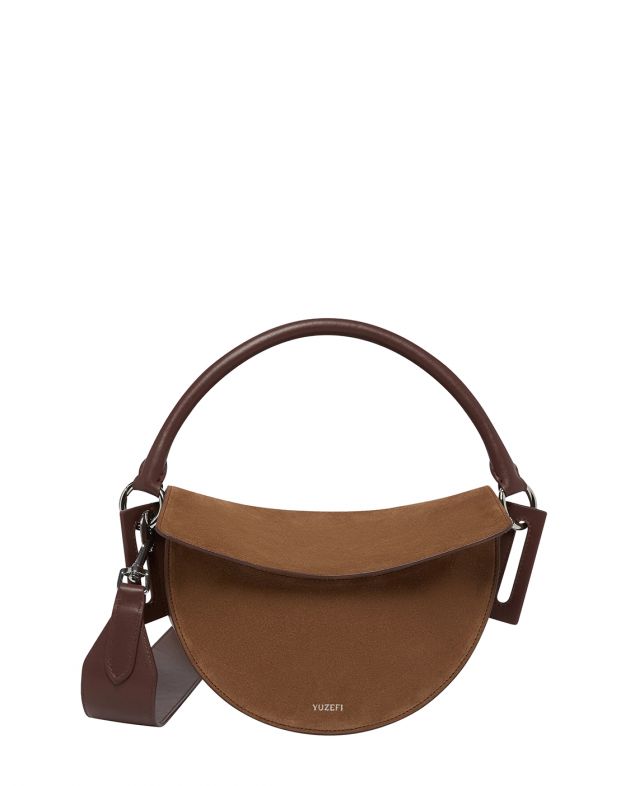 Замшевая сумка Dip, цвет коричневый - изображение 1