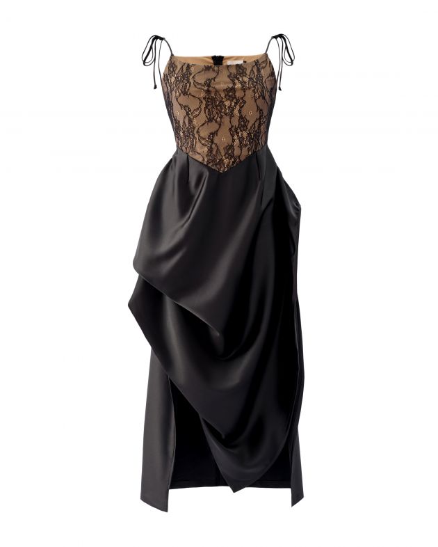 muus Платье на бретелях, цвет разноцветный - изображение 1