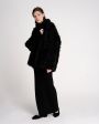 Двусторонняя куртка-дубленка Tigrado, цвет черный - миниатюра 8
