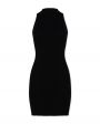 Платье мини Zero 403 с горловиной халтер, цвет черный - миниатюра 1