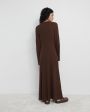 Платье макси Eliav из шерсти и кашемира, цвет коричневый - миниатюра 4