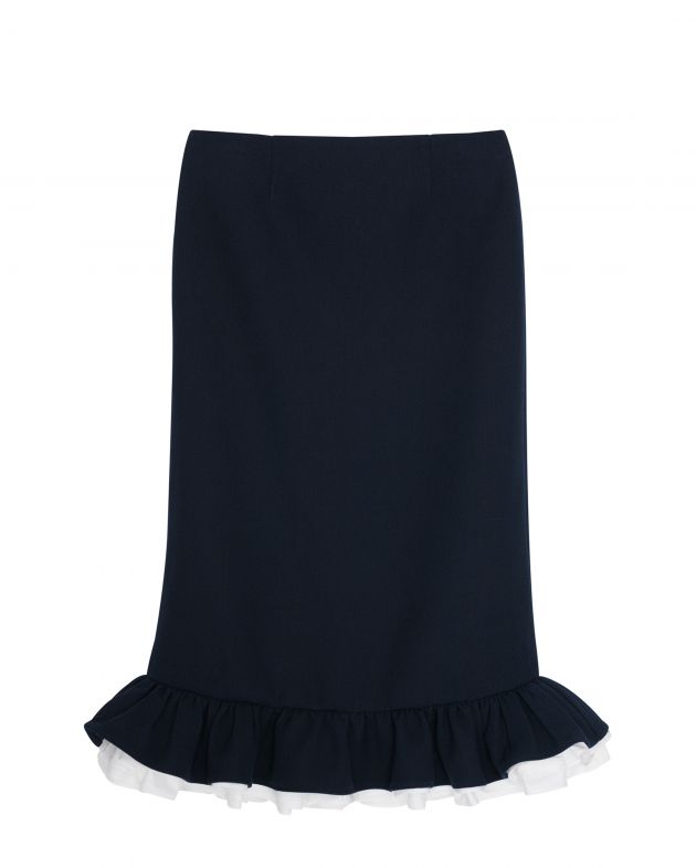 SHUSHU/TONG Юбка, цвет синий - изображение 1