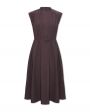 Плиссированное платье миди, цвет темно/фиолетовый - миниатюра 1