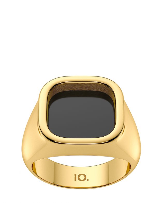 Кольцо-печатка Room, цвет золотой - изображение 1