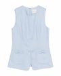 POSSE Жилет изо льна, цвет голубой - миниатюра 1