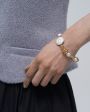 Joanna Laura Constantine Асимметричный браслет с жемчугом, цвет золотой - миниатюра 3