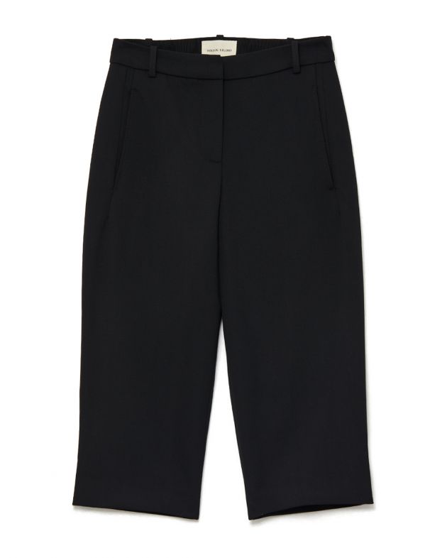 Укороченные облегающие брюки Safal из эластичной шерсти, цвет черный - изображение 1