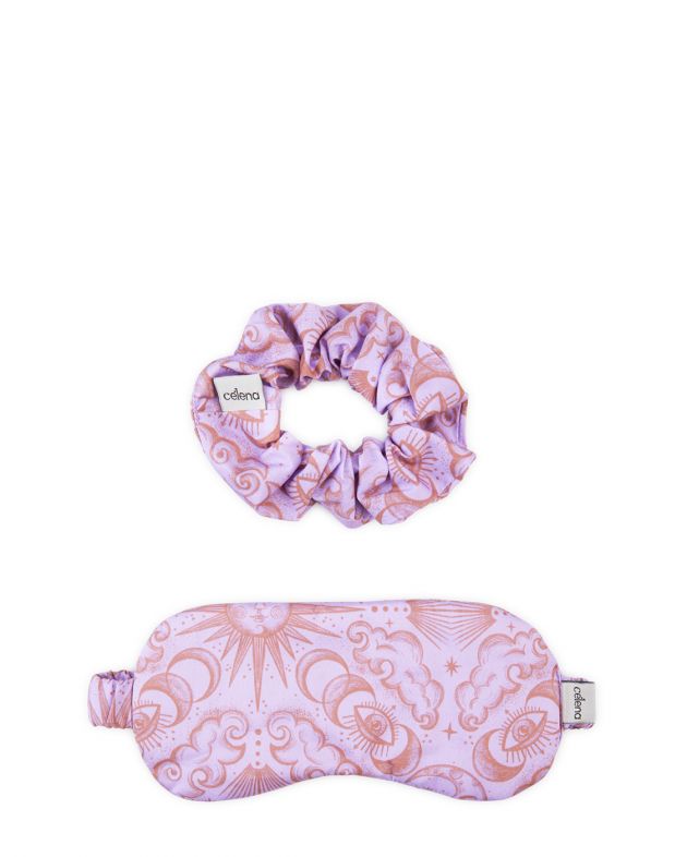 Комплект из маски для сна и резинки, цвет розовый - изображение 1