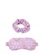 Комплект из маски для сна и резинки, цвет розовый - миниатюра 1