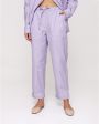 Хлопковая пижама Aysha с брюками, цвет сиреневый - миниатюра 7