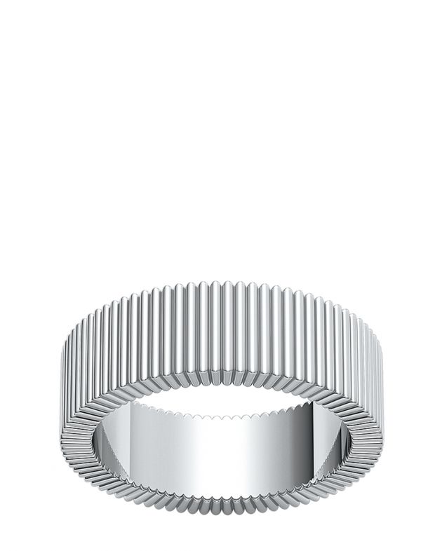 Кольцо Ribs, цвет серебряный - изображение 1