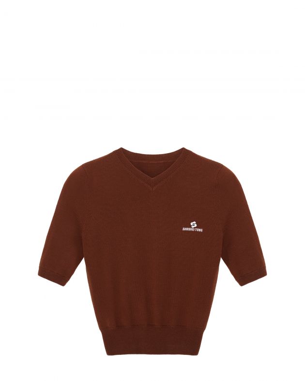 SHUSHU/TONG Джемпер, цвет коричневый - изображение 1