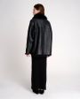 Двусторонняя куртка-дубленка Tigrado, цвет черный - миниатюра 10