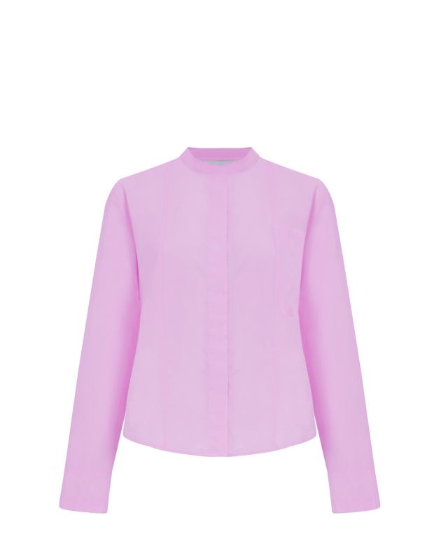 Forte Forte Рубашка с воротником-стойкой, цвет розовый - изображение 1