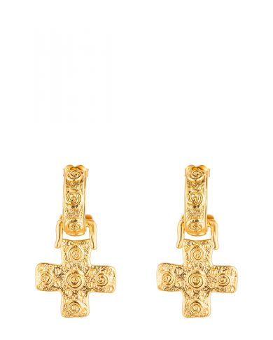 Серьги Varya с подвесками-крестами