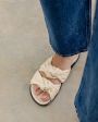 Кожаные сандалии Tye Slide, цвет молочный - миниатюра 2