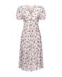 Платье миди Yasmine Confetti с цветочным принтом, цвет белый - миниатюра 1