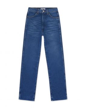 Прямые джинсы в стиле 70-х с двойной кромкой
