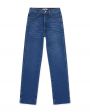 Re/Done Прямые джинсы в стиле 70-х с двойной кромкой, цвет синий - миниатюра 1