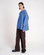 Шерстяной свитер, цвет голубой - миниатюра 2