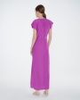 Платье макси Dorinde с разрезом, цвет пурпурный - миниатюра 4