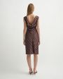 POSSE Платье в горошек, цвет коричневый - миниатюра 4