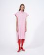 Платье-рубашка с асимметричным низом, цвет розовый - миниатюра 4