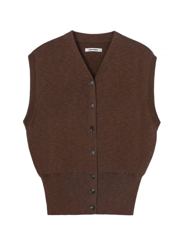 CORDERA Жилет, цвет коричневый - изображение 1