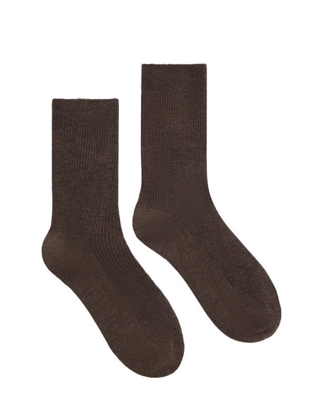 Chaika Шерстяные носки, цвет кофейный - изображение 1