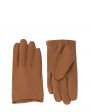 Askent Кожаные перчатки-автоледи, цвет коричневый - миниатюра 1