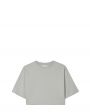 Укороченная футболка Gupo из хлопка пима, цвет серый - миниатюра 1