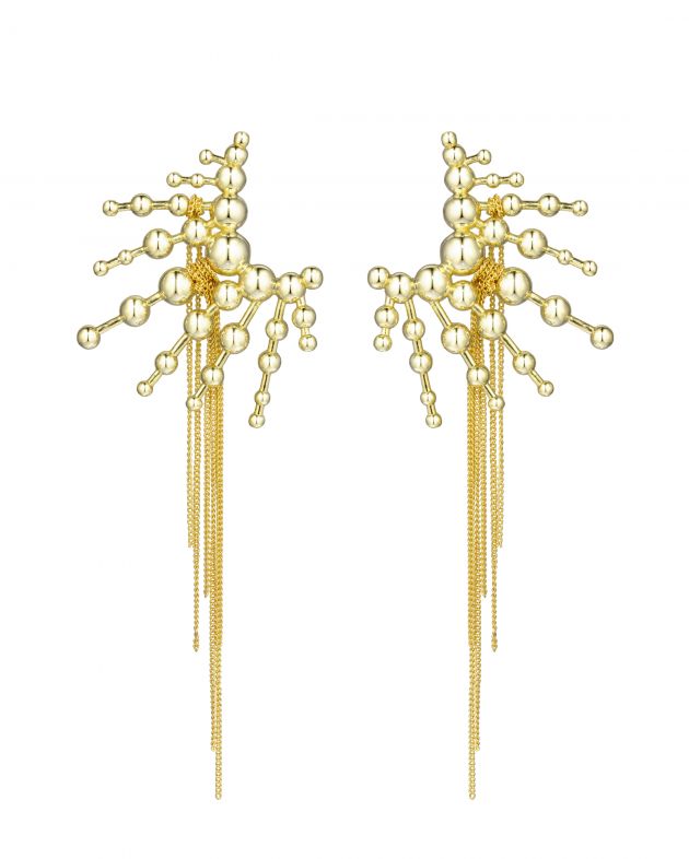 CAVIAR Серьги-лучи Bubble World, цвет золотой - изображение 1