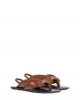 LOULOU STUDIO Кожаные сандалии Sahado, цвет коричневый - миниатюра 1