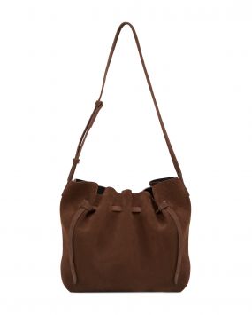 Сумка-ведро Scallop Large из замши