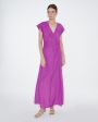 Róhe Платье макси Dorinde с разрезом, цвет пурпурный - миниатюра 2