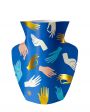 Бумажная ваза Hamsa, цвет синий - миниатюра 1