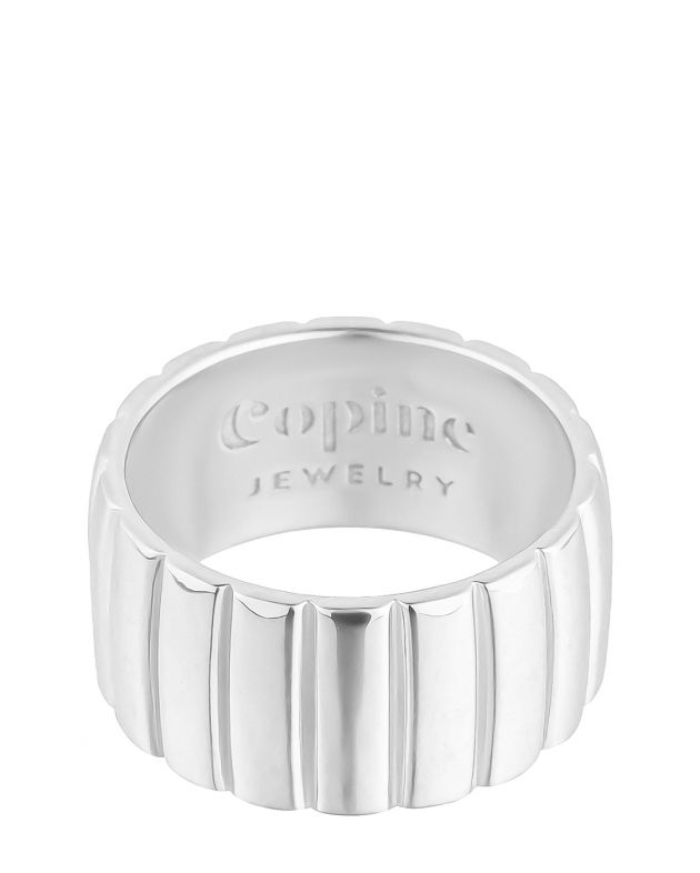 Copine Jewelry Кольцо Marat с ребристой поверхностью, цвет серебристый - изображение 1