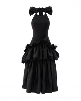 Платье с оборками