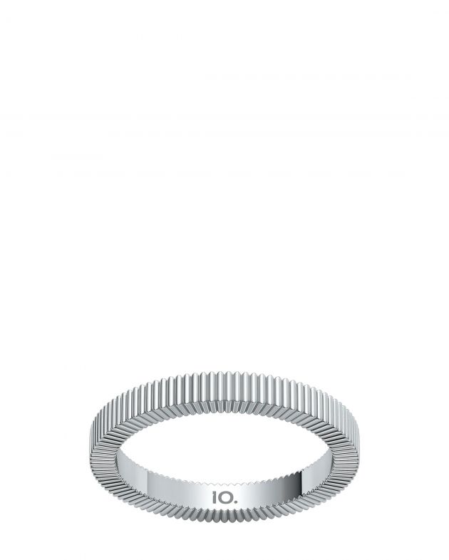10.ТЕНГРАН Кольцо Ribs S, цвет серебряный - изображение 1