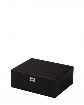 Бархатная двухуровневая шкатулка с тиснением Октагон / Octagon