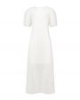 Платье миди с цветочным принтом, цвет белый - миниатюра 1