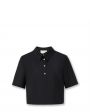 Укороченная рубашка Namil, цвет черный - миниатюра 1