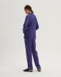 Primrose Шелковая пижама с брюками, цвет синий - миниатюра 7